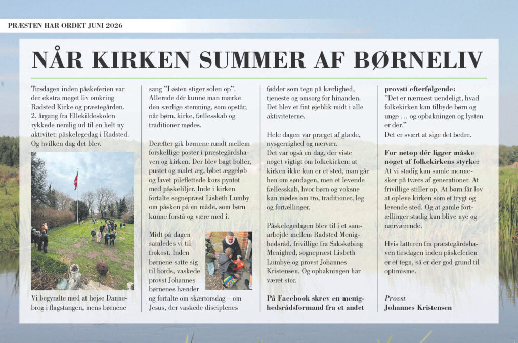 Præsten har ordet juni-juli 2026
